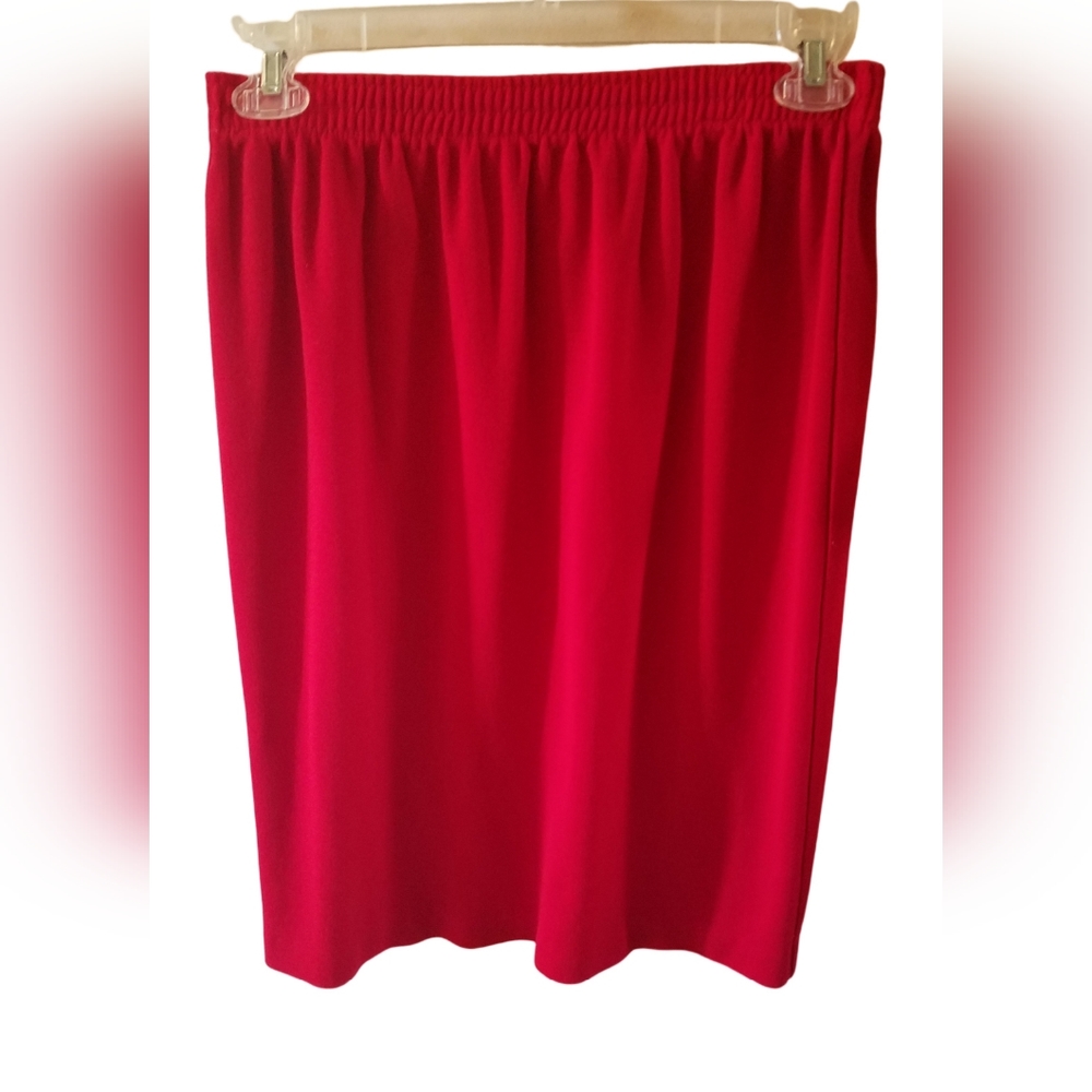 Ecco Petites Red Pencil Skirt NWOT Size Large